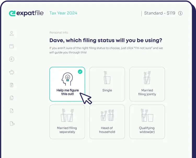 Your recovery rebate credit in Expatfile's Tax Software