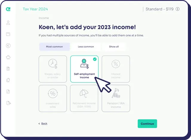 Follow our easy-to-understand questionnaire