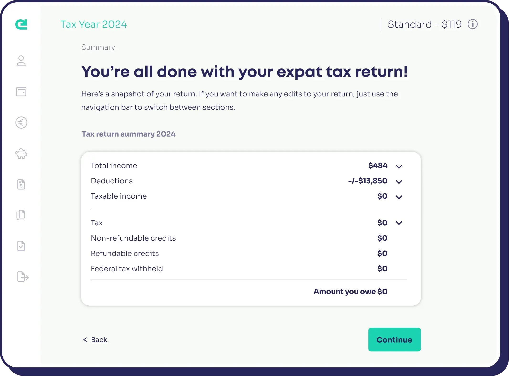 Instantly e-file your return with the IRS yourself